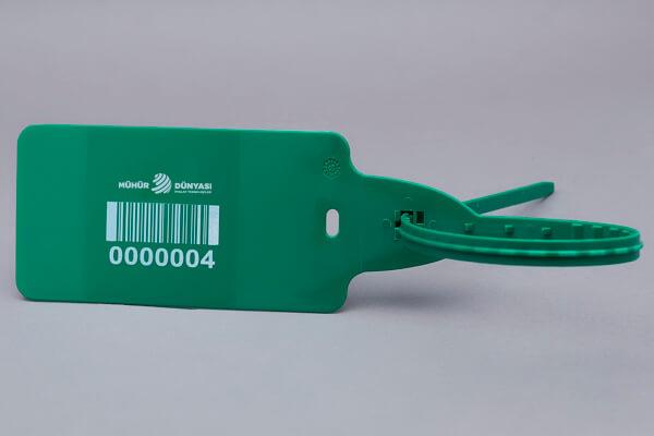 Büyük Bayraklı Plastik Etiket Mühürü - MD586